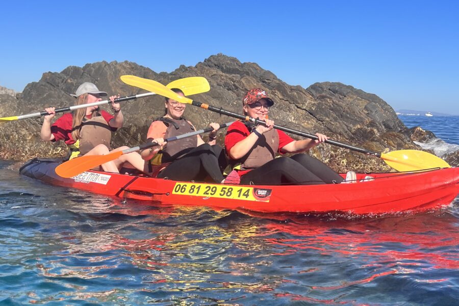 Crique en kayak argeles sur mer watersportaventure