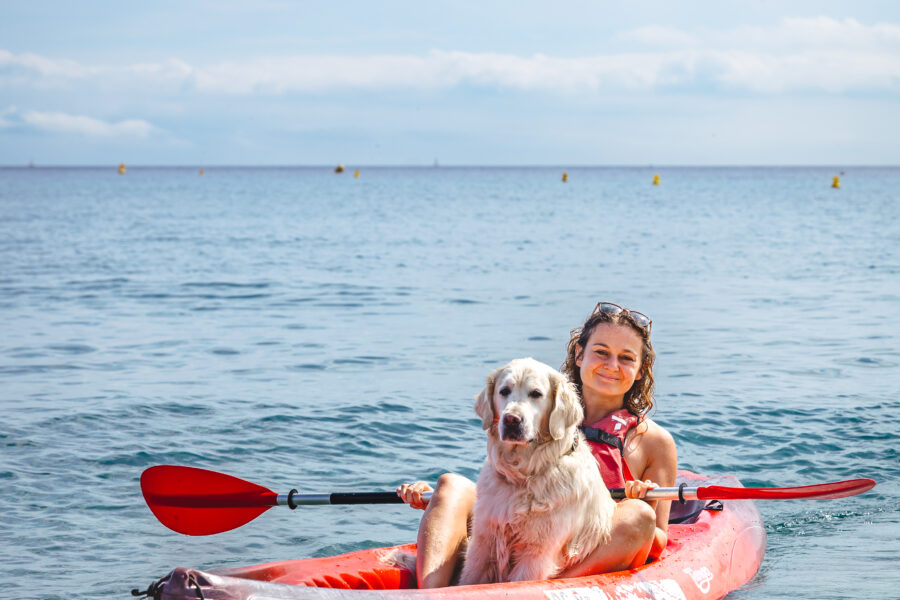 kayak avec chien watersportaventure