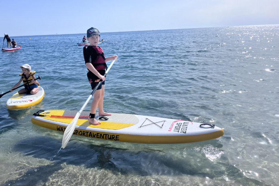 Paddle enfant watersportaventure port d'argeles sur mer,