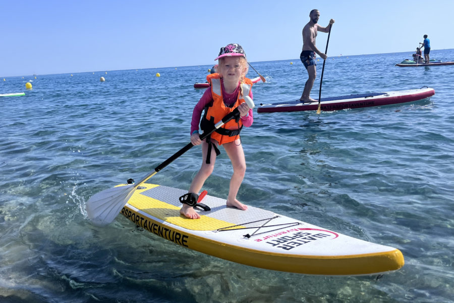 Paddle enfant watersportaventure port d'argeles sur mer,