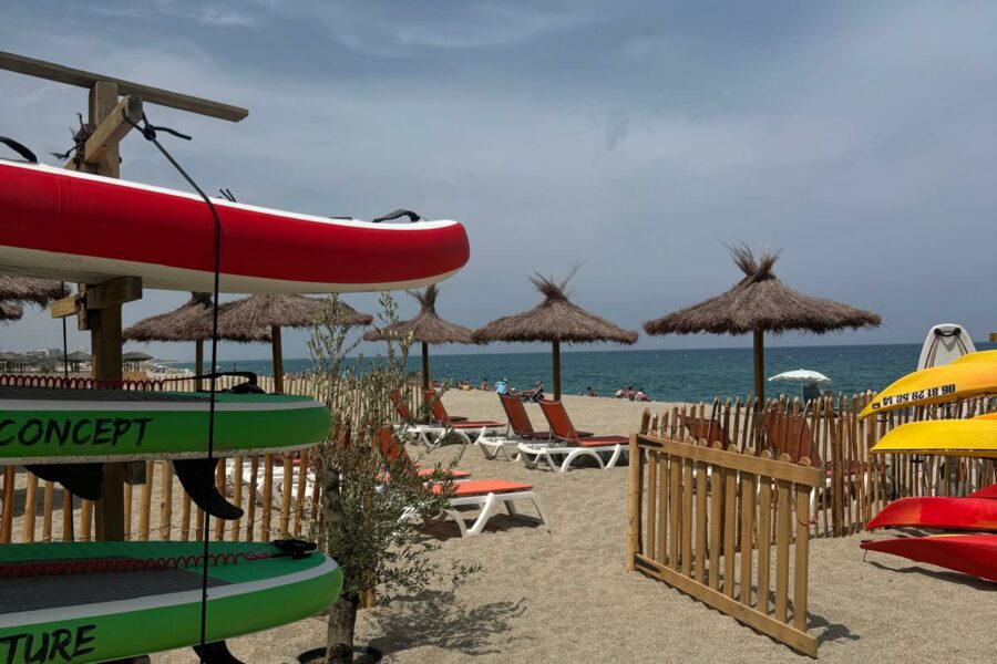 espace petite restauration, transats watersportaventure